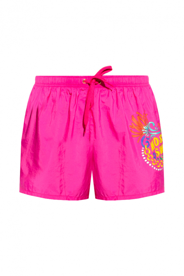 Pink moschino swim sales shorts